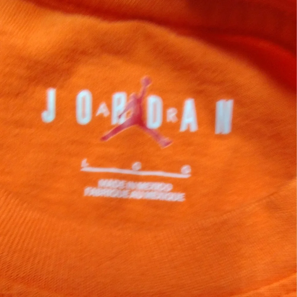 Jordan Air Flight Club Graphic Tee Orange Jumpman Basketball T-Shirt Mens‎ Large